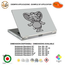 Elephant sticker notebook tablet sticker elephant cartoon print pvc 1pc