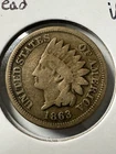 1863 Very Good (VG) Indian Head Penny Cent