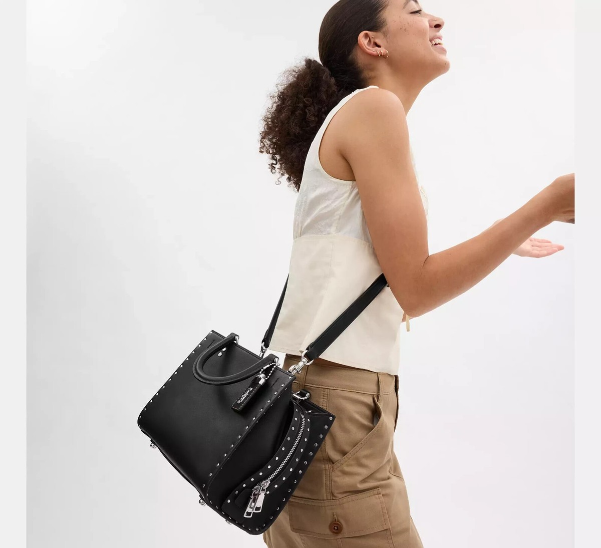 Coach Rogue Bag 25 Rivet CU052 Black NEW JP FS | eBay