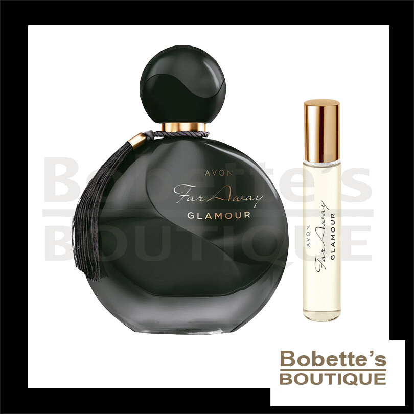 Far Away Glamour Avon coffret cadeau parfum pour elle contenant un flacon 50ml et son vapo 10ml