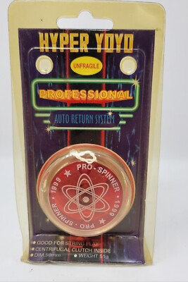 Vintage Red Hyper Yoyo Pro Spinner Professional Auto Return System 1999