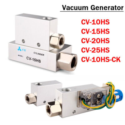 Vakuumventil Venturi Generator Auswerfer Druckluftverschraubung CV-10 15 20 25HS