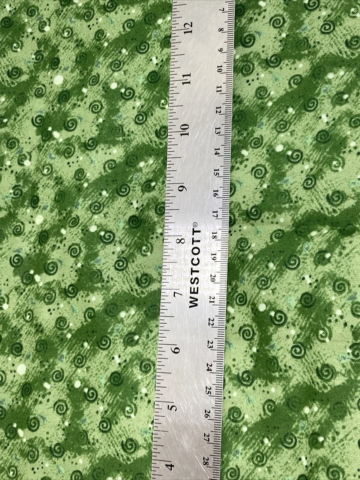 Country Junction Northcott Fabric Green Tone on Tone Swirls 2Y x 44"W - Image 2 of 3