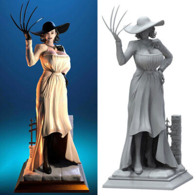 Resident Ev Alcina Dimitrescu 3D Printing Unpainted Model Blank Kit New Stock