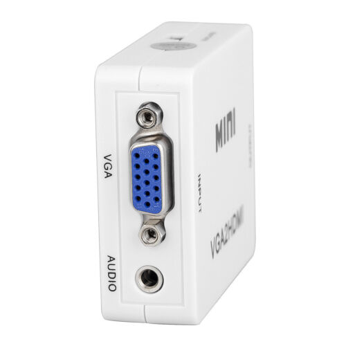 VGA to HDMI Signal Converter 15pin D-Sub Input 1080P Video 3.5mm Audio Adapter - Picture 2 of 9