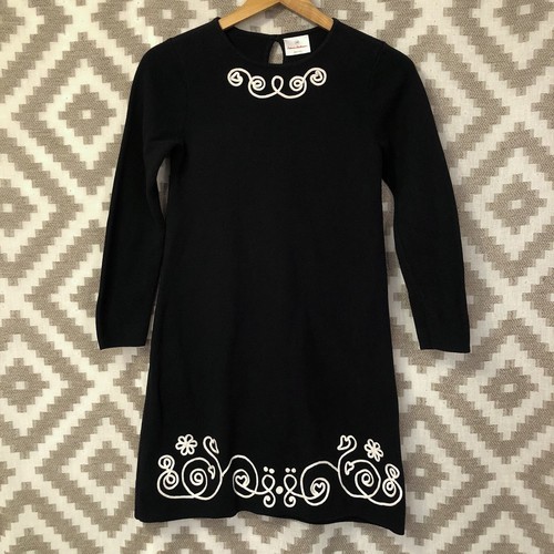 White Combed Cotton Sweater Dress 