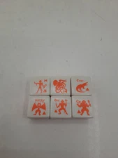 Vintage Flying Buffalo Monster Dice (Orange) set of 6