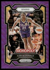 Aari McDonald 2024 Panini Prizm Monopoly WNBA #30 Purple Wave Los Angeles Sparks