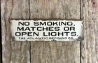 Early Vintage Atlantic Refining Co Porcelain Gas Station NO SMOKING Plaque Sign