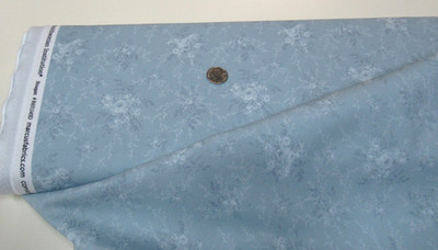 MARCUS quilt-craft fabric BOUQUET blue 2 1/4 yds (r-651145) Just Rosy LASTpc