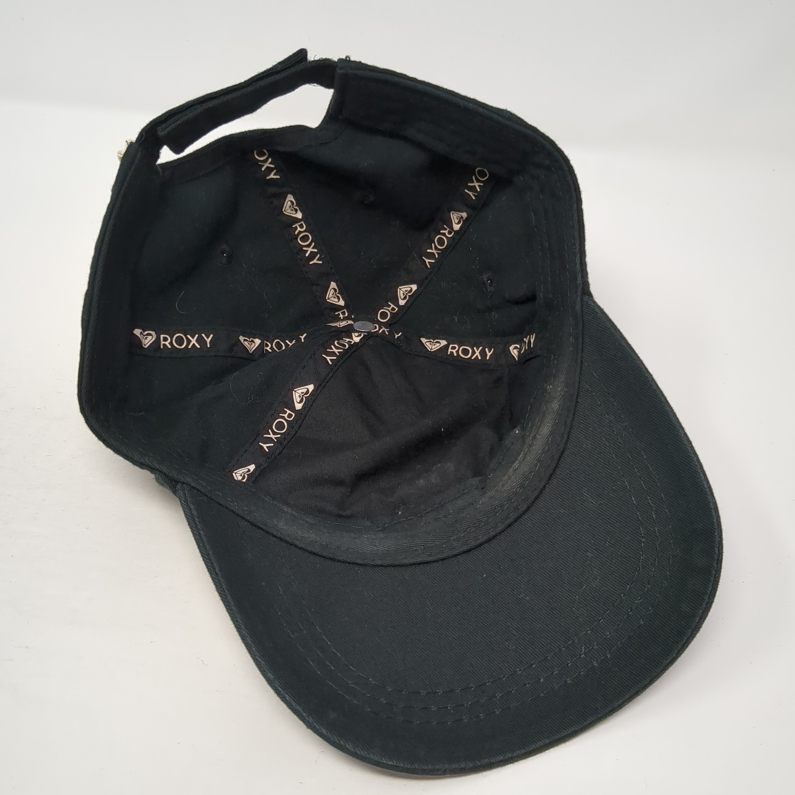 Roxy Strapback Hat Black One Size Adjustable Embr… - image 7