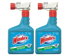 Windex Outdoor Window and Glass Cleaner for Hose Ammonia Free, Concentrated 32oz
