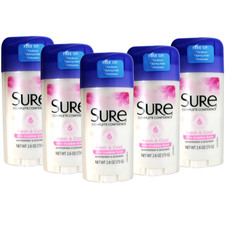 5 Pack Sure Anti Perspirant Deodorant Invisible Solid Fresh  Cool 2.60Oz Each