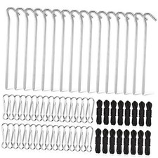 Inflatable Yard Stakes for Inflatables, Metal Tent Stakes Heavy Duty and 5 64