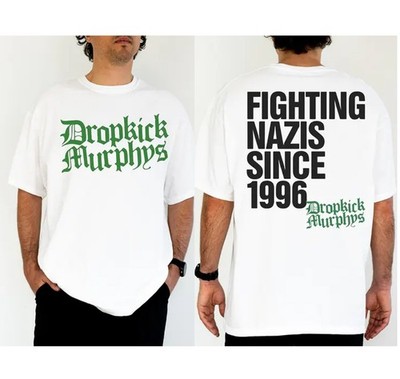 Dropkick Murphys T Shirt Print on Front & Back, Gif Fan