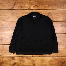 Vintage Dickies Workwear Jacke 2XL Eisenhower Stepp gefüttert schwarz