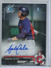 Andrew Calica 2017 Bowman Chrome Autograph Rookie