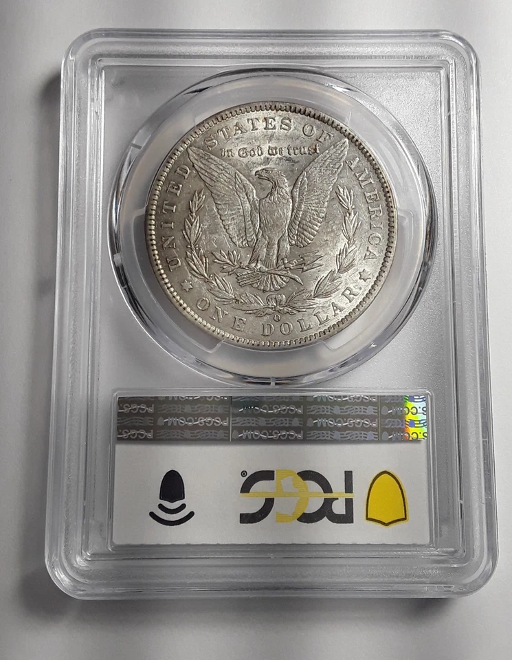 1886-O  MORGAN SILVER DOLLAR, PCGS AU53 A+ DEFINITION, NICE COIN FOR  COLLECTORS - Image 2 of 2