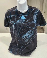 Disney Tron Legacy Men's Rare Bike Rider High Tech Graphic T-Shirt Size Adult M