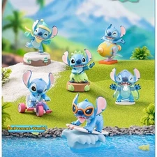 TOPTOY Disney Stitch Series Clockwork Mobile Figure Blind Box Toy Gift New Hot