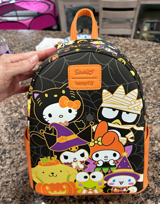 Loungefly Sanrio Hello Kitty & Friends Halloween Backpack Black/Orange