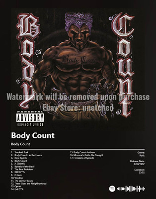 Body Count - Body Count Album Art Poster (11x14)