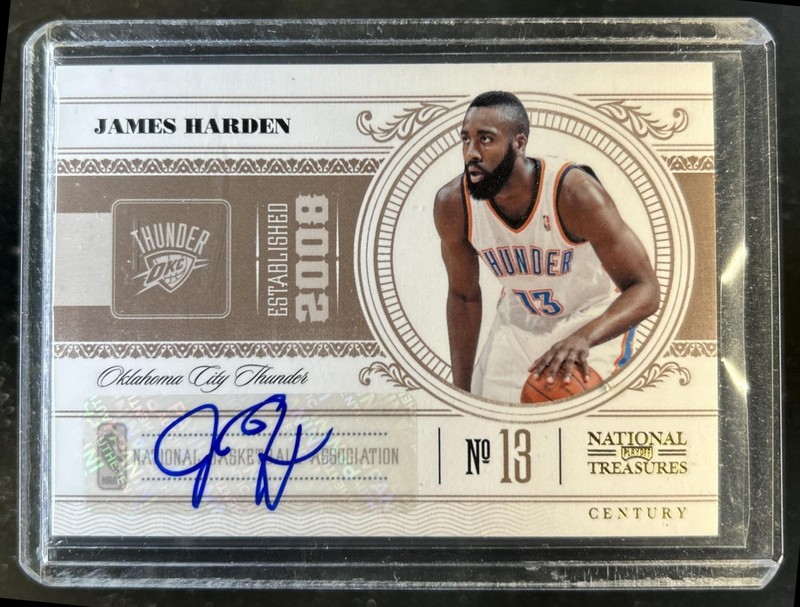 2010 National Treasures James Harden Century Signatures Auto Autograph #/49