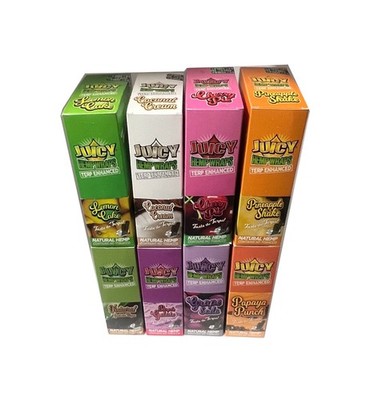 Juicy Jays Rolling Paper  25 of 2 Pack = 50ct. Per Box, Variety Flavors