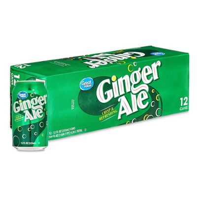#ad Great Value Ginger Ale Soda Pop 12 Fl Oz 12 Pack Cans $6.00
