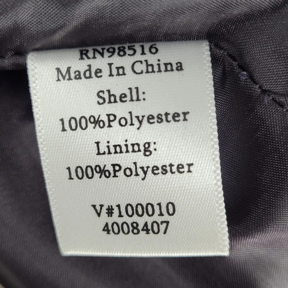 Chaqueta Blazer Coldwater Creek Azul y Púrpura Ligera Muesca Abierta Talla 20 Foto 4 de 4