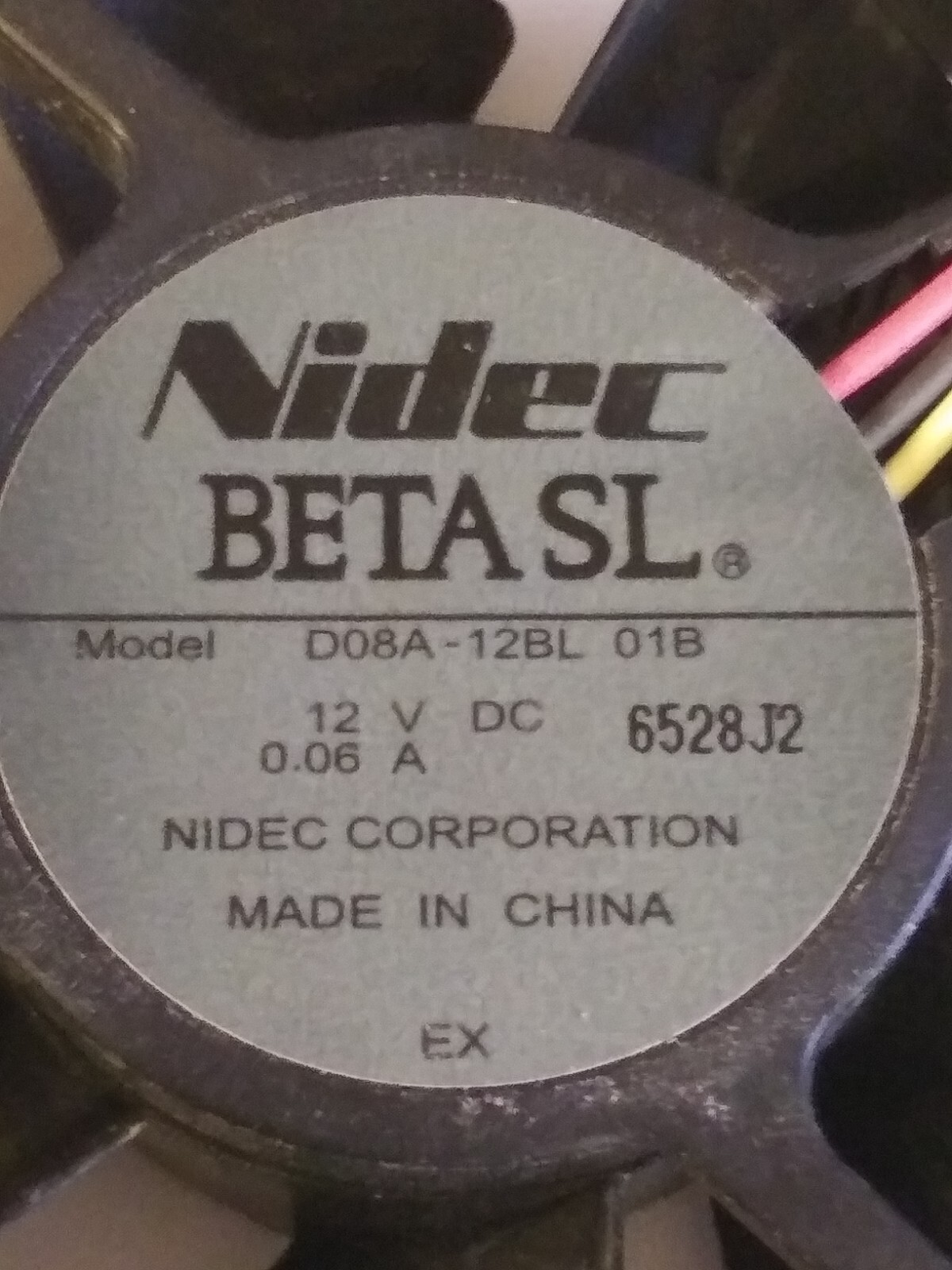 🌟Panasonic TH-65PHD8UK Cooling Fan (Model D08A-12BL-01B) (12V DC 0.06A)