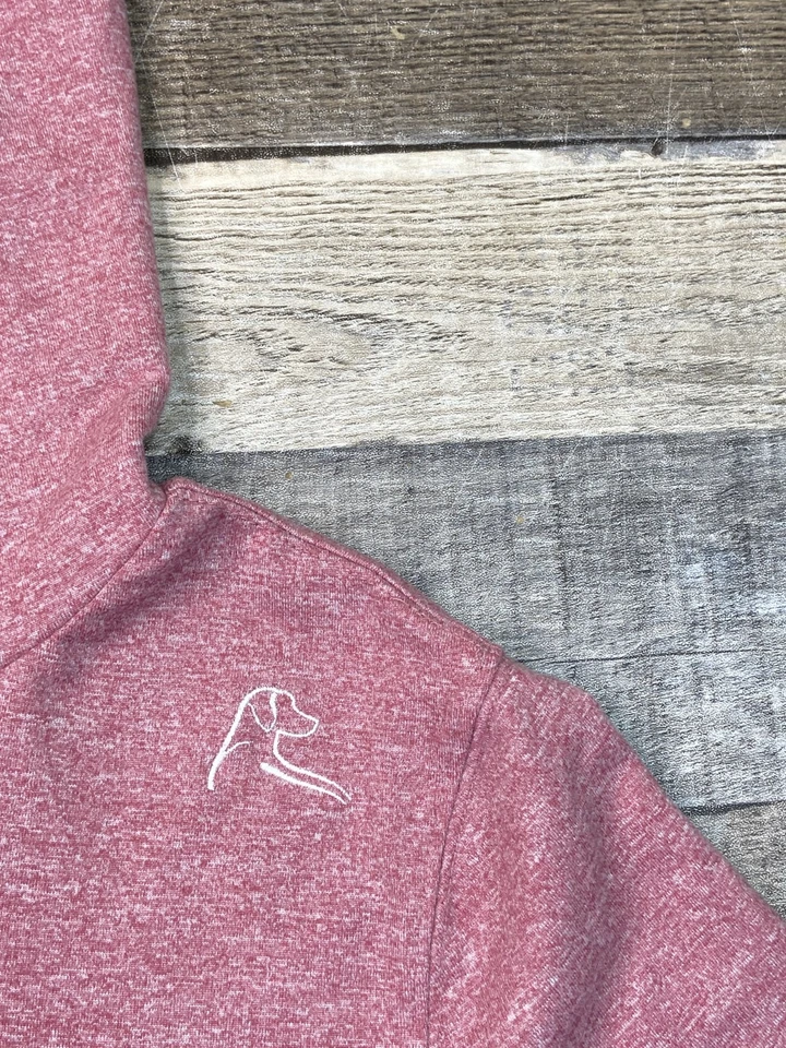 Rhoback 女式 Fusion Performance 连帽衫 M 码希瑟柔软弹力粉色 — 第 3/4 张图片