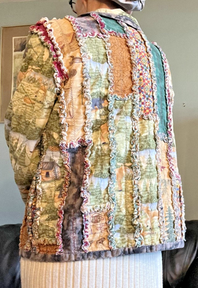 Handmade Artisan Jacket Vintage Patchwork Reversi… - image 4