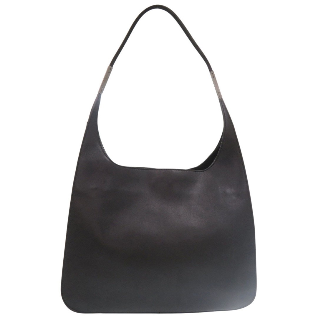 Gucci Women’s Black Leather One-Shoulder Bag Silver Hardware Used thumbnail 2