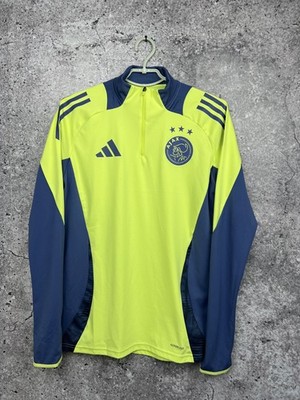 AJAX AMSTERDAM JACKET 2024-25 TRAINING TOP 1/4 ZIP SOCCER ADIDAS MEN SIZE M