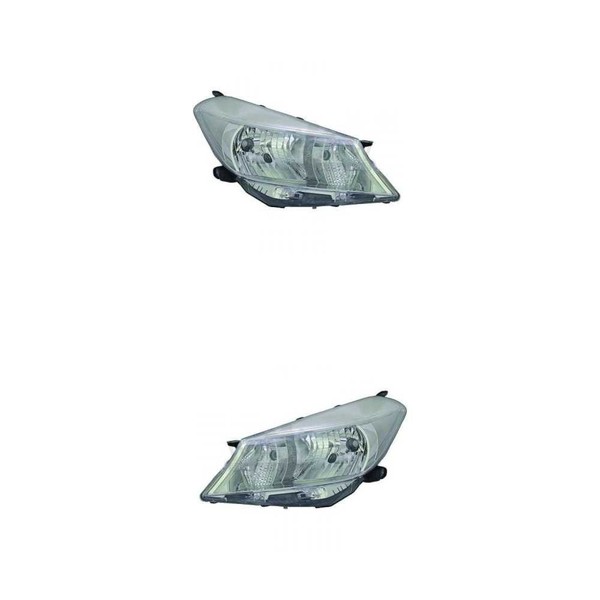 Halogen Scheinwerfer Set Links & Rechts Hauptscheinwerfer FüR Toyota Yaris-image