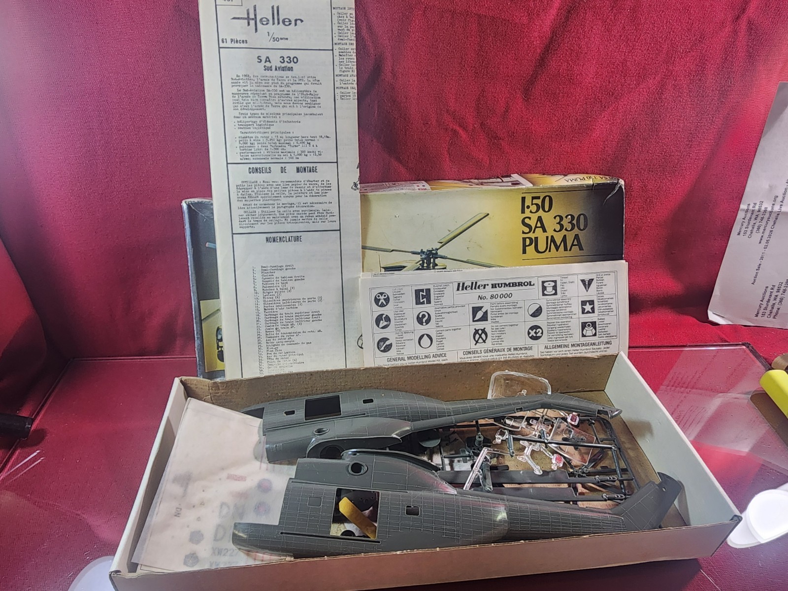 Heller Humbrol SA 330 Puma Helicopter 1:50 Model Kit #80481 Unbuilt... thumbnail 7