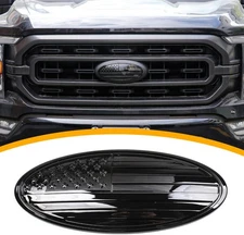9.5" Front Grill Rear Tailgate Emblem Cover Trim Compatible with 2015-2023 Exter