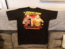 2017 WWF WWE Fast Lane Wrestling T Shirt M Kevin Owens Goldberg NWOT
