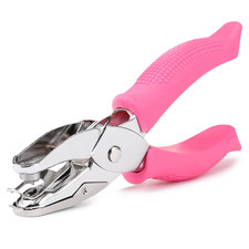 1/4 Inch Star Hole Punch, Handheld Star Hole Puncher with Soft Grip, Star Shaped