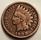 1888 Indian Head Cent Exceptional Reverse Detail Sharp Shield Eye Appeal BN1773
