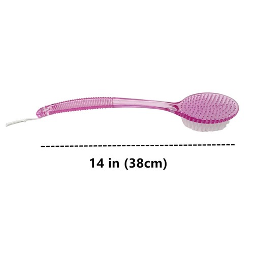 1 Stück Rosa 14 Zoll Peeling Rückenpeeling, Dusche Bad Körperbürste Schrubber & Massagegerät - Bild 2 von 3