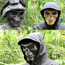 Skeleton Half Face Mask Motorcycle Costume Halloween Party Airsoft Skull Mask US