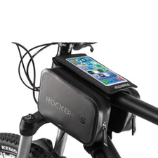ROCKBROS Bike  Frame Tube Bag Cycling Phone Bag Waterproof Touch Screen for 6.0"