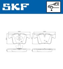SKF Bremsbeläge Vorne für BMW X3 F25 X4 F26