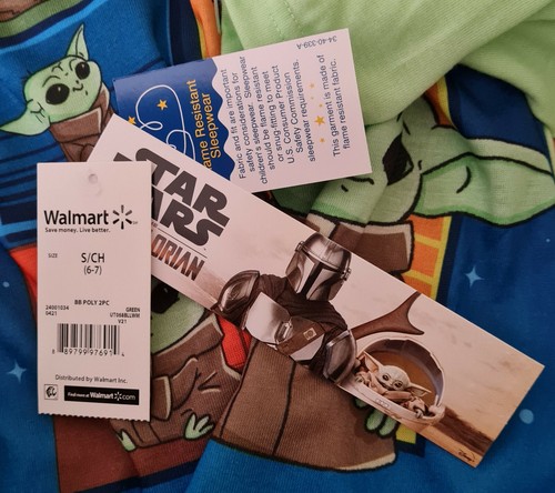 Star Wars Mandalorian Boys Pajamas Set Flame Resistant Size S (6-7) BRAND NEW - Picture 4 of 4