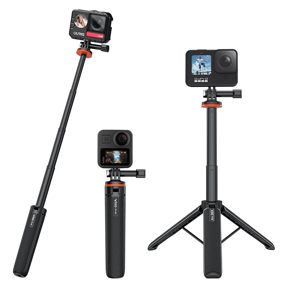 VRIG Extendable Selfie Stick Handheld Tripod Table-top Stand For GoPro Hero 13 - Image 2 of 4