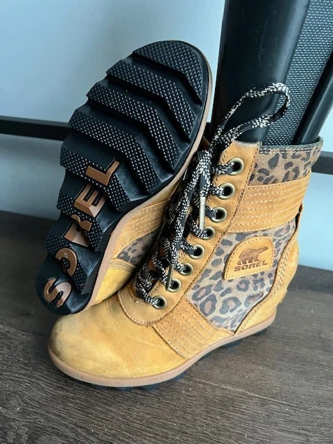 Sorel lexie wedge leopard 2025