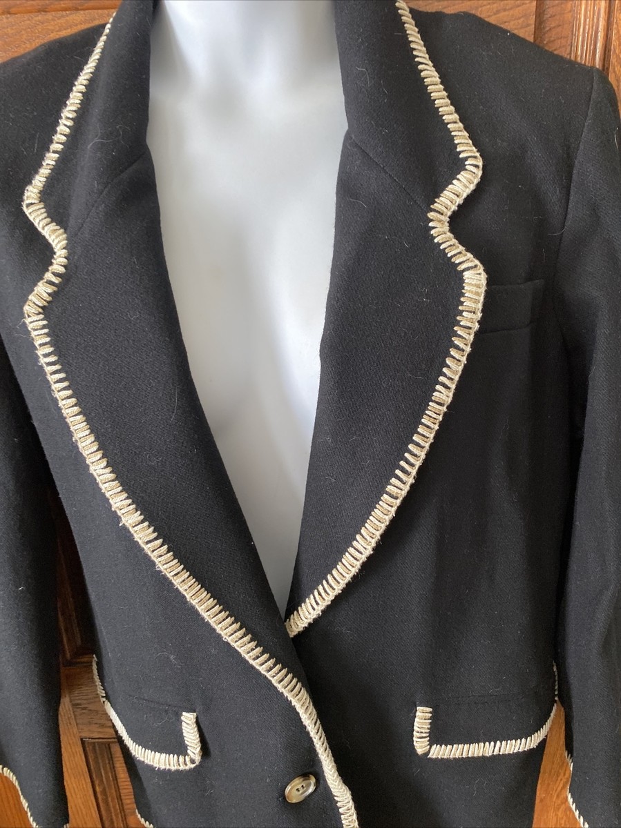 Vintage 90s! NEW FRONTIER 100% Wool Embroidered Western