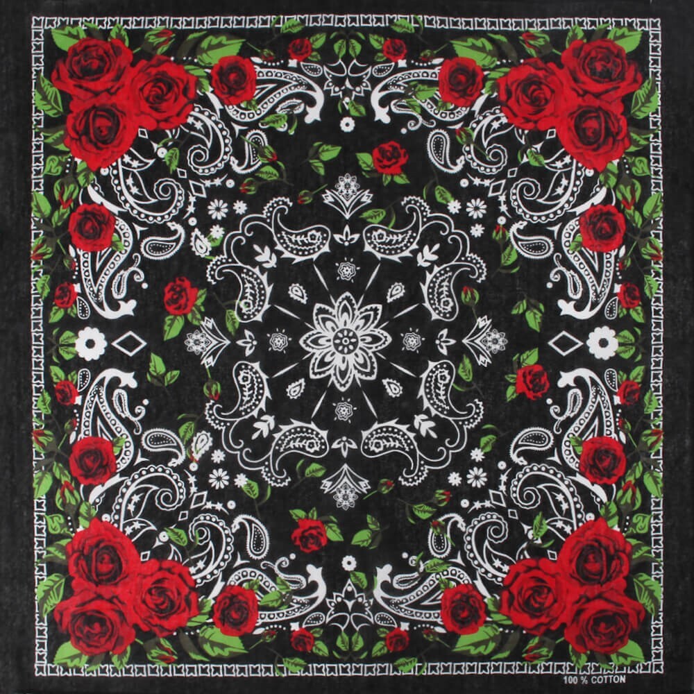 Western Halstuch Bandana Paisley Tuch Schal Headwrap Rockabilly Old S